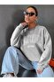 Women's California West Coast Printed Crew Neck Unisex Oversize Sweatshirt - 3