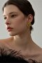 Vintage Triangle Gold Earrings - 2