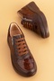 Genuine Leather Anatomical Sole Comfortable Zippered Shoes ndr.3802 - 3