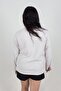 Plus Size Camisole Long Sleeve Blouse Cream Bz054 - 5