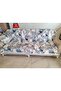 Non-Slip Base Verso Printed Sofa Bed and Sofa Cover with Fringes 150X200