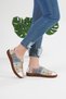 Mira Orthopedic Women's Leather Ballerina Shoes Soft and Flexible Sole - 5