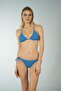 Triangle String Bikini Set - Blue - 4