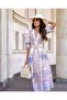 Linen Fabric Dress Belt Included - 3