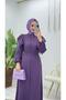 Dubai Crepe Sleeves Frilly Ferace - 4