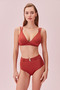 High Waist Belted Bikini Bottom - 3