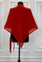 Red Chiffon Luxury Groom Shoulder Cover Shawl, Simple Model, Groomsmen Bridesmaid Henna Soldier Shawl Veil - 2