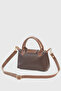 Dark Brown Versatile PU Leather Crossbody Bag - 3