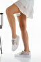 Women's Stone Laced Wedding Dress Evening Dress Shoes - 4
