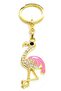 Pink Stoned Flamingo Keychain Gift Keychain Bag Accessory Blush Crane Keychain - 2