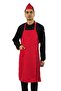 Piping Hanging Apron Chef Waiter Chef Barista Cafe Apron Kitchen Apron with Pockets (Alpaca Fabric)