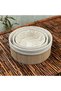 3-Piece Round Bamboo Organizer Organizer Storage Box Basket