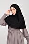 Practical Scarf with Veil-no Veil Ready Turban Souffle Black - 3