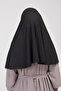 Practical Scarf with Veil-no Veil Ready Turban Souffle Black - 7