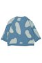 Cloud Printed Sweatshirt with Snap Shoulder - 2