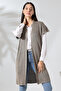 Women's Knitwear Vest - Patterned - Long - 4
