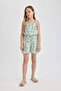 B4814A8/ER238 Defacto Girl's Jumpsuit ECRU