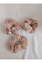 WHITE PEARL PLUSH RUBBER BUCKLE SET 3 PIECES