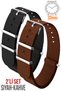 22mm Fossil-Welder-Casio-Seiko-Omega-Armani Watch Compatible Nato Textile Fabric Watch Band NTTEK22