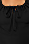 Black A-Line Mini Woven Dress TBBSS24AH00017 - 5