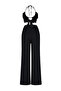 Black Woven Linen blend Blouse Pants Set TBESS24AU00030 - 9