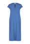 Blue Straight Cut Crew Neck Pocket Detailed Aerobin Midi Woven Dress TWOSS24EL00670 - 8
