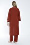 Bathrobe Striped Detail Maternity and Postpartum Pajama Set - 2