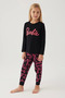 Barbie L1766-3 Girl's Long Sleeve Pajama Set