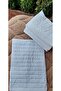 100% Cotton Fabric 4 Pieces Pillow Protector Quilted Zippered - 3