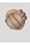 DECORATIVE KNOT TOP PILLOW BEIGE