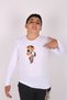 Unisex Teddy Bear Printed Long Sleeve Crew Neck Basic Kids T-shirt - 2