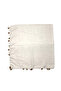 Cotton Handcrafted Cherry Embroidered Beaded Scarf High Quality Writing 100x100cm - 3