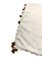 Cotton Handcrafted Cherry Embroidered Beaded Scarf High Quality Writing 100x100cm - 4