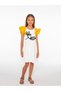 LIMI Girl's Soft Texture Embroidery Detail Dress