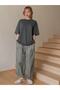 Women / Girls Smoked Oversize T-Shirt Attentively Printed - 4