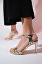 FROYA Gold Women's Platform Heeled Shoes