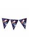 Space Themed Cosmic Galaxy Licensed Triangle Pennant Birthday Flag Navy Blue - 2