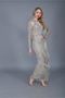 VİLMA - HAND EMBROIDERED, Rhinestone TASSEL DRESS - 2