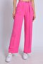 WOMEN'S CANDY PINK LINEN Textured Pleated PLAZZO PANT - 6