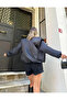 Black Plain Bomber Jacket - 2