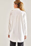 Women's White Sequin Embroidered Sofia Linen Shirt 60181011 - 5