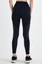 Women's Black Shiny Garnished Zippered Sports Tights - 5