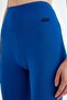 Women's Blue Plain Long Sports Leggings - 3