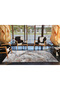 Gray Themed Abstract Abstract Patterned Creative Modern Decorative Rug 3855 - 4