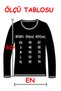 Plain Anthracite Crew Neck Long Sleeve Women's Combed Cotton T-shirt - 3