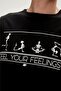 Feel You T-shirt Black Printed Men's T-Shirt - 2