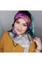 New Season Trend Polyester Twill (TIVIL) Scarf Model Hijab Nağme - 2
