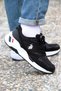 U.S. POLO ASSN HUSKY 4FX BLACK WHITE COMFORT CASUAL DAILY SPORTS SHOES - 5