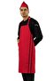 Piping Hanging Apron Chef Waiter Chef Barista Cafe Apron Kitchen Apron with Pockets (Alpaca Fabric) - 2