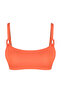 Kırmızı Aksesuarlı Bralette Kaplı Bikini Üstü TBESS21BU0166 - 7